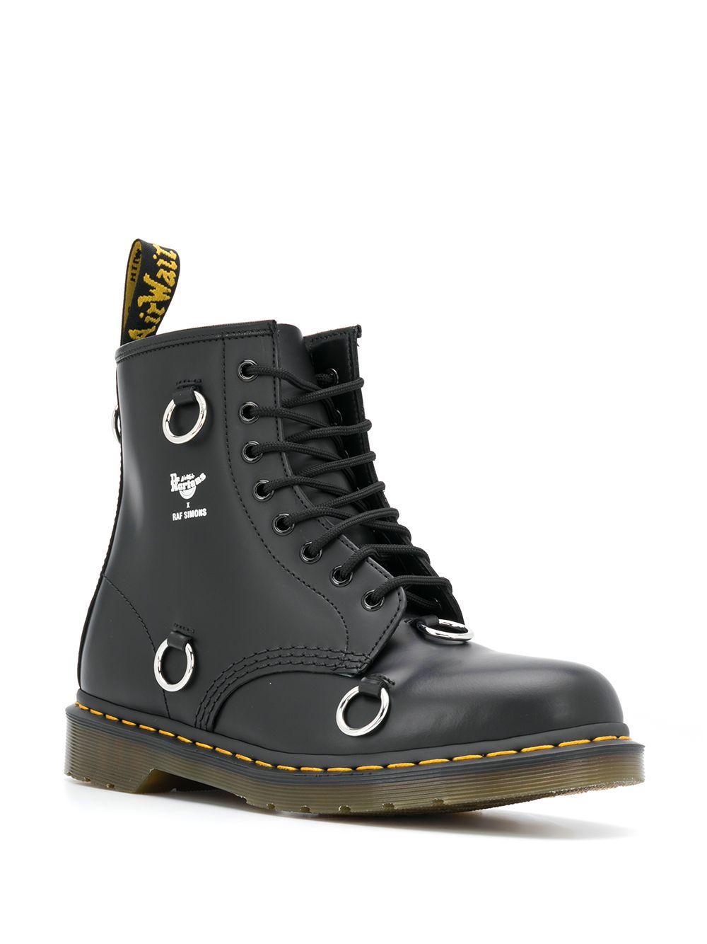 Raf Simons X Dr. Martens Leather Boots in Black for Men - Lyst