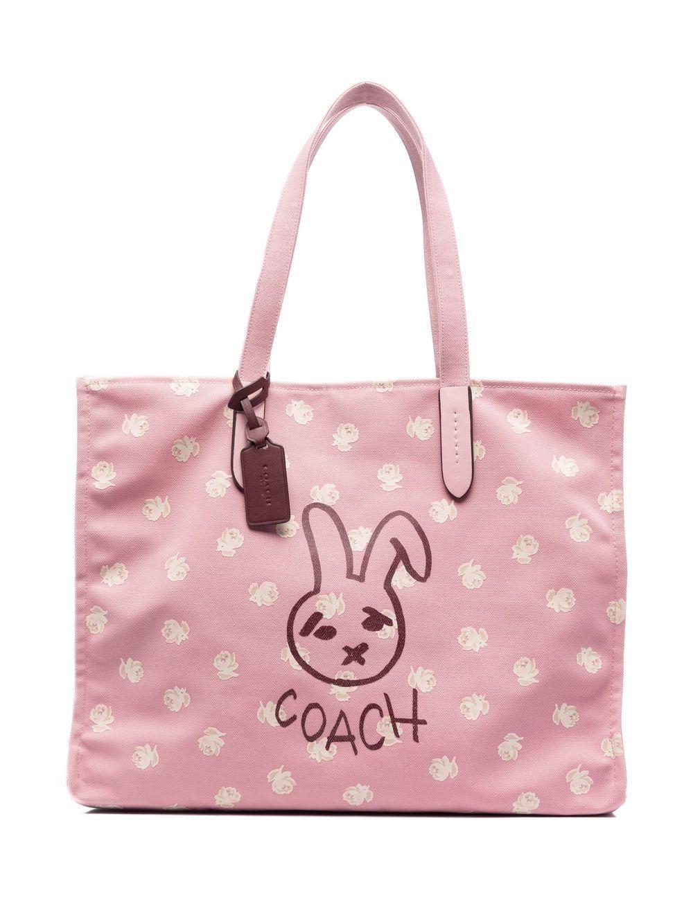 COACH Lunar New Year Rabbit-print Tote in Pink | Lyst