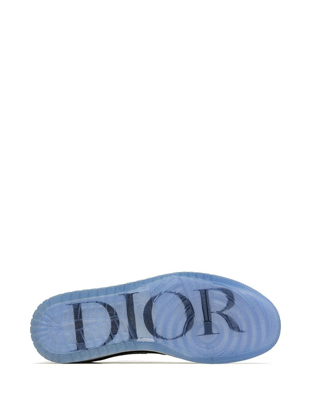 Nike Leder X Dior 'Air 1 Low' Sneakers in Grau für Herren - Lyst