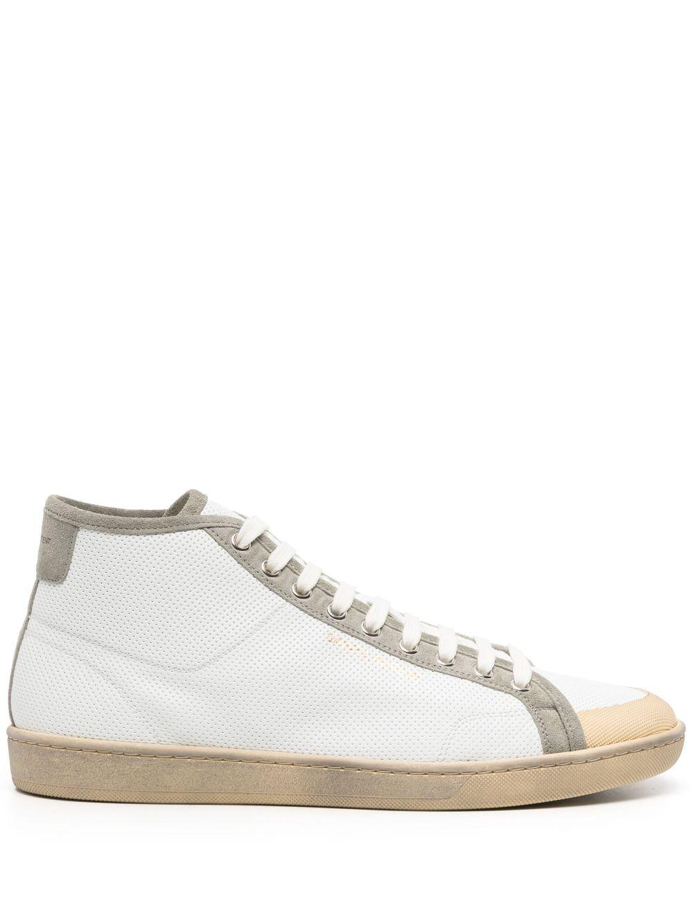 Saint Laurent メンズ ホワイト Sl/39 レザースニーカー スニーカー