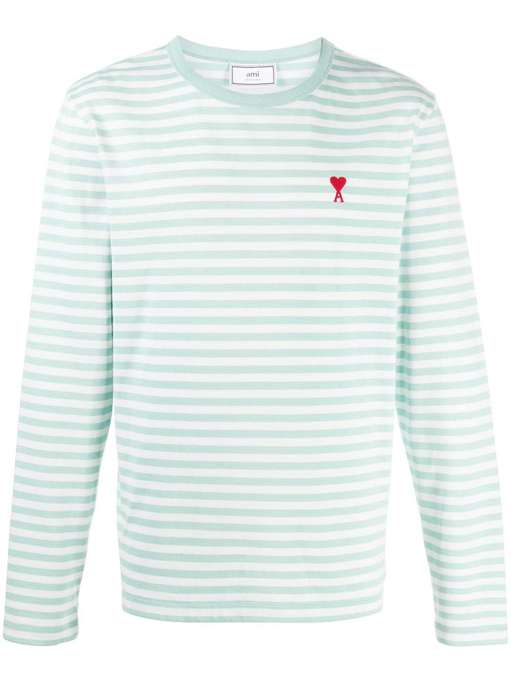 AMI Ami De Coeur Striped Longsleeve T 