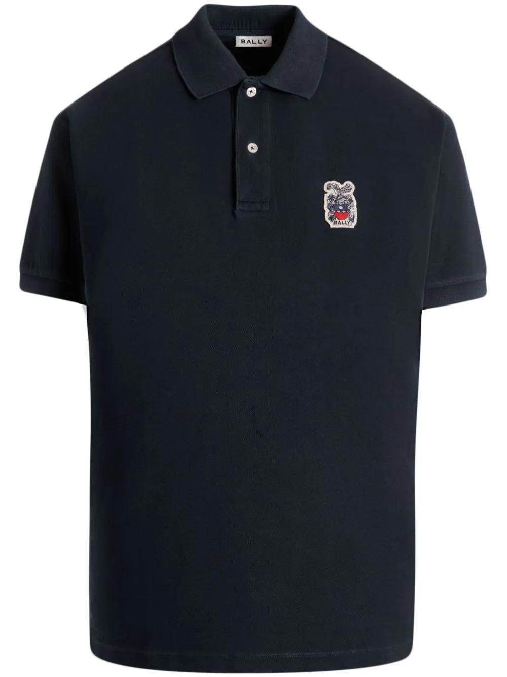 bally-blue-Crest-Logo-Polo-
