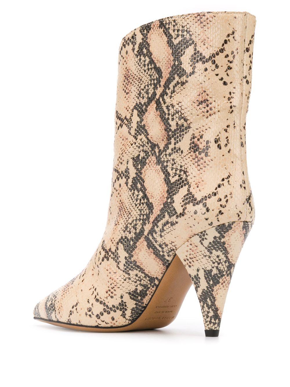 isabel marant snakeskin boots
