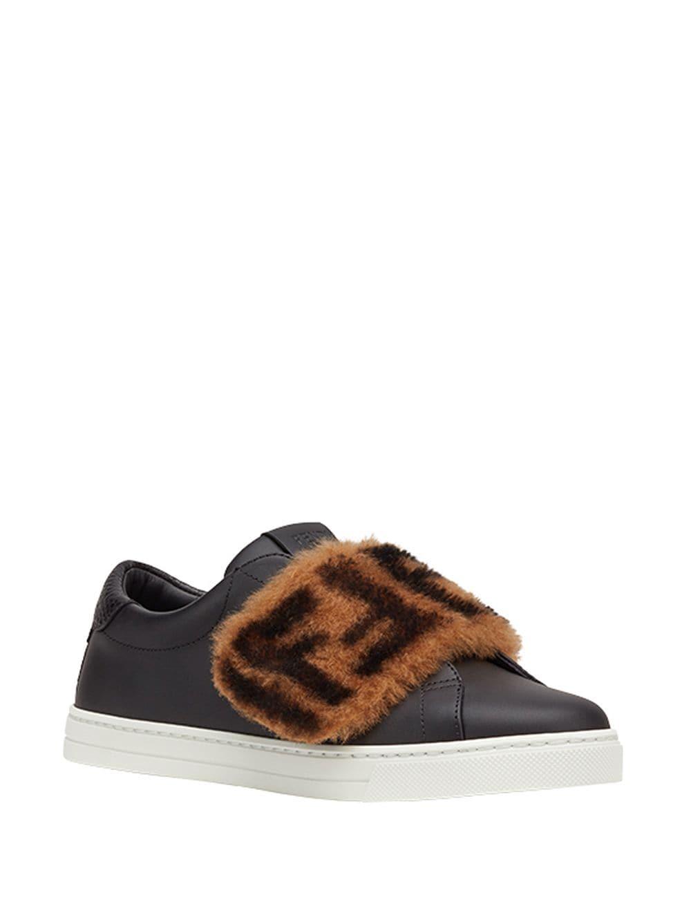 fendi sneakers fur