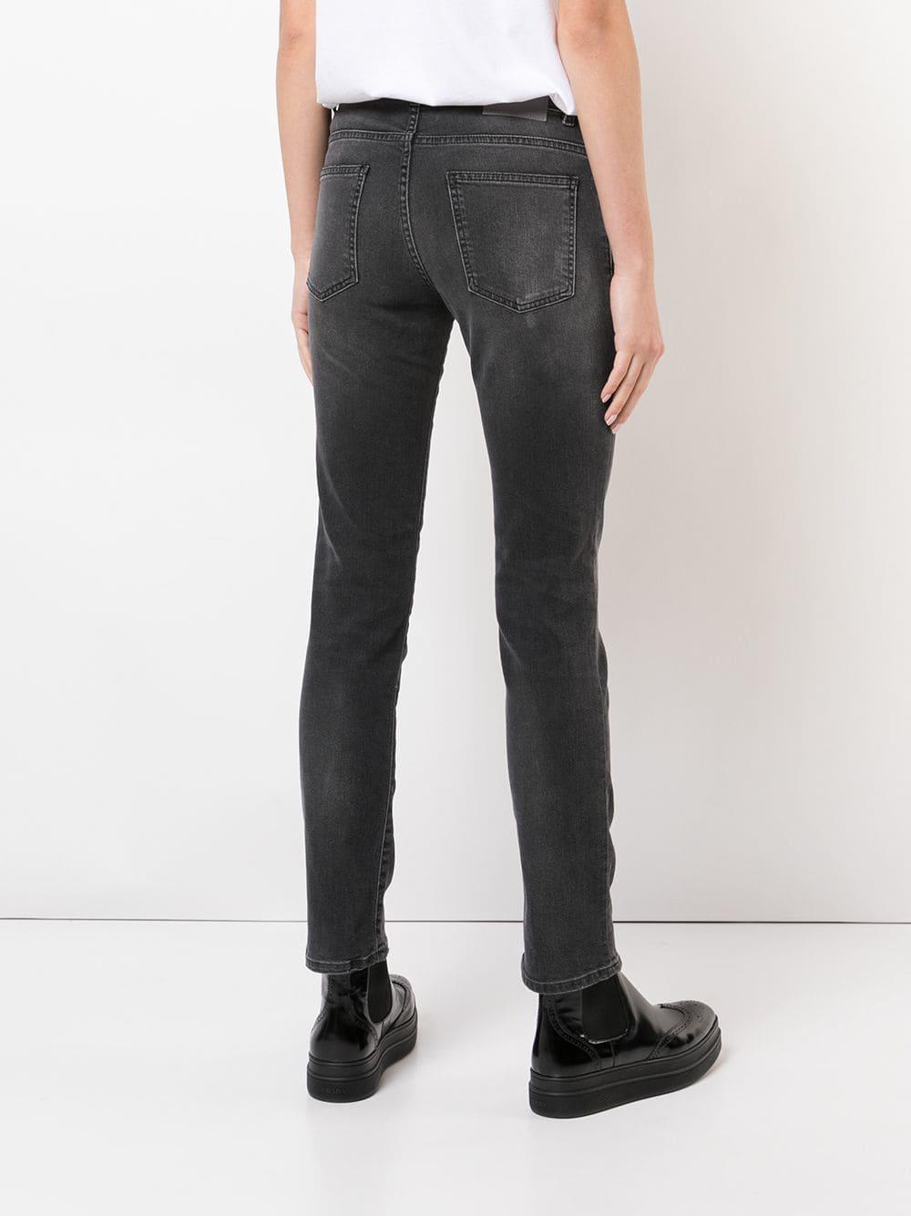6397 Denim Skinny Fitted Jeans In Black Lyst