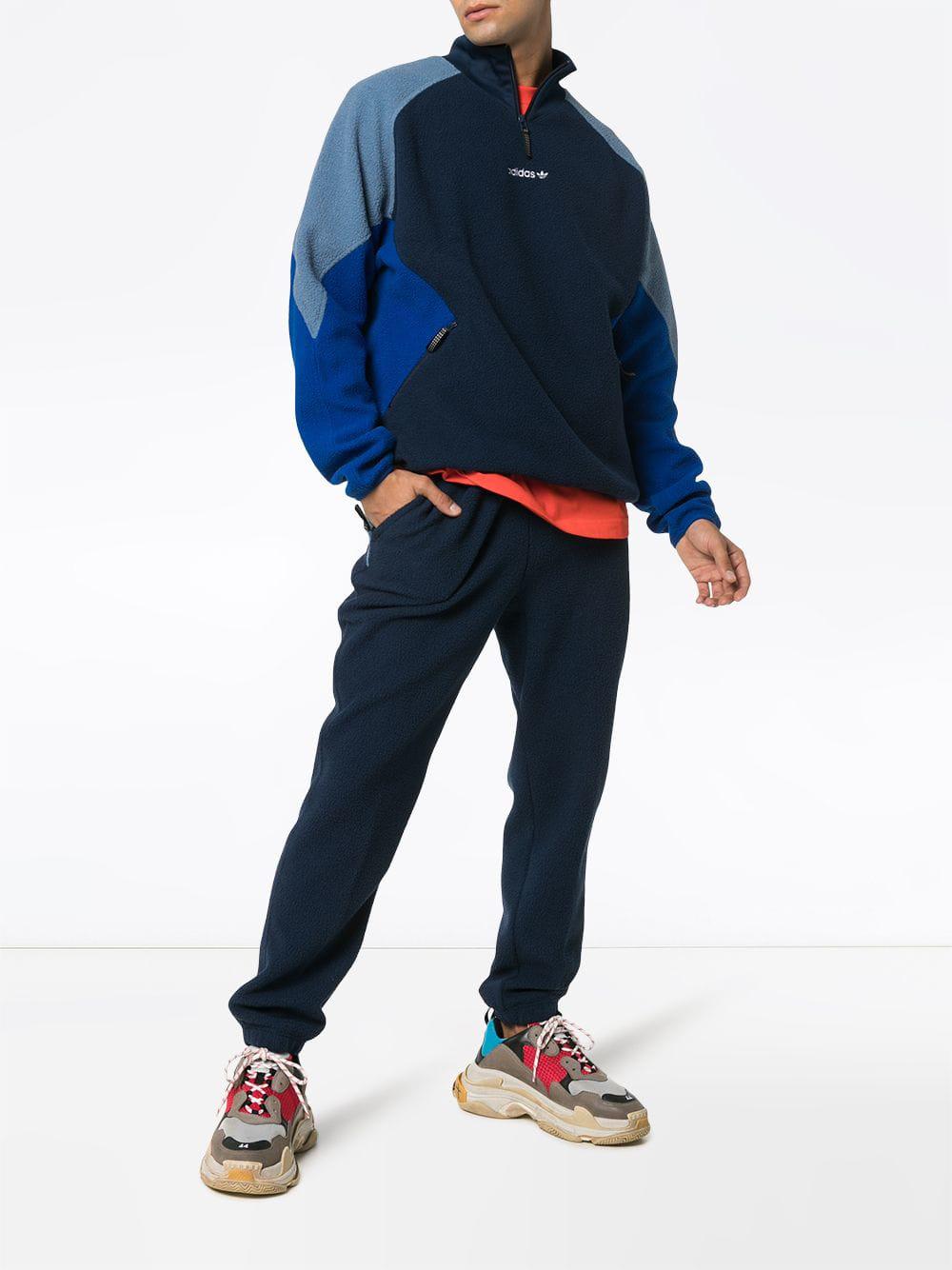 adidas Eqt Polar Fleece Jacket in Blue for Men | Lyst Australia