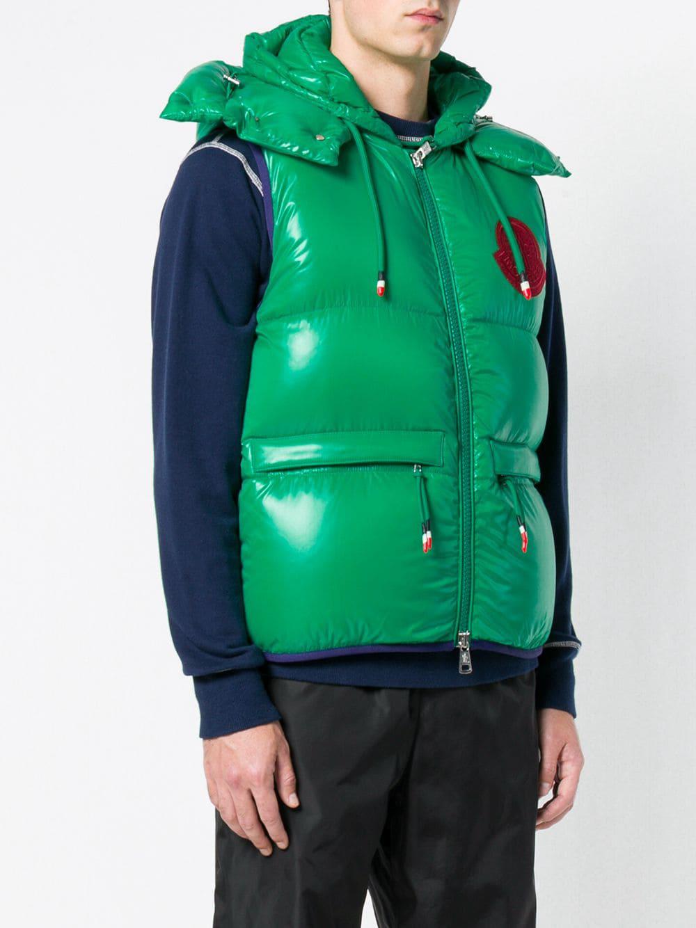 Moncler Synthetic 1952 Lorent Gilet in Green for Men | Lyst