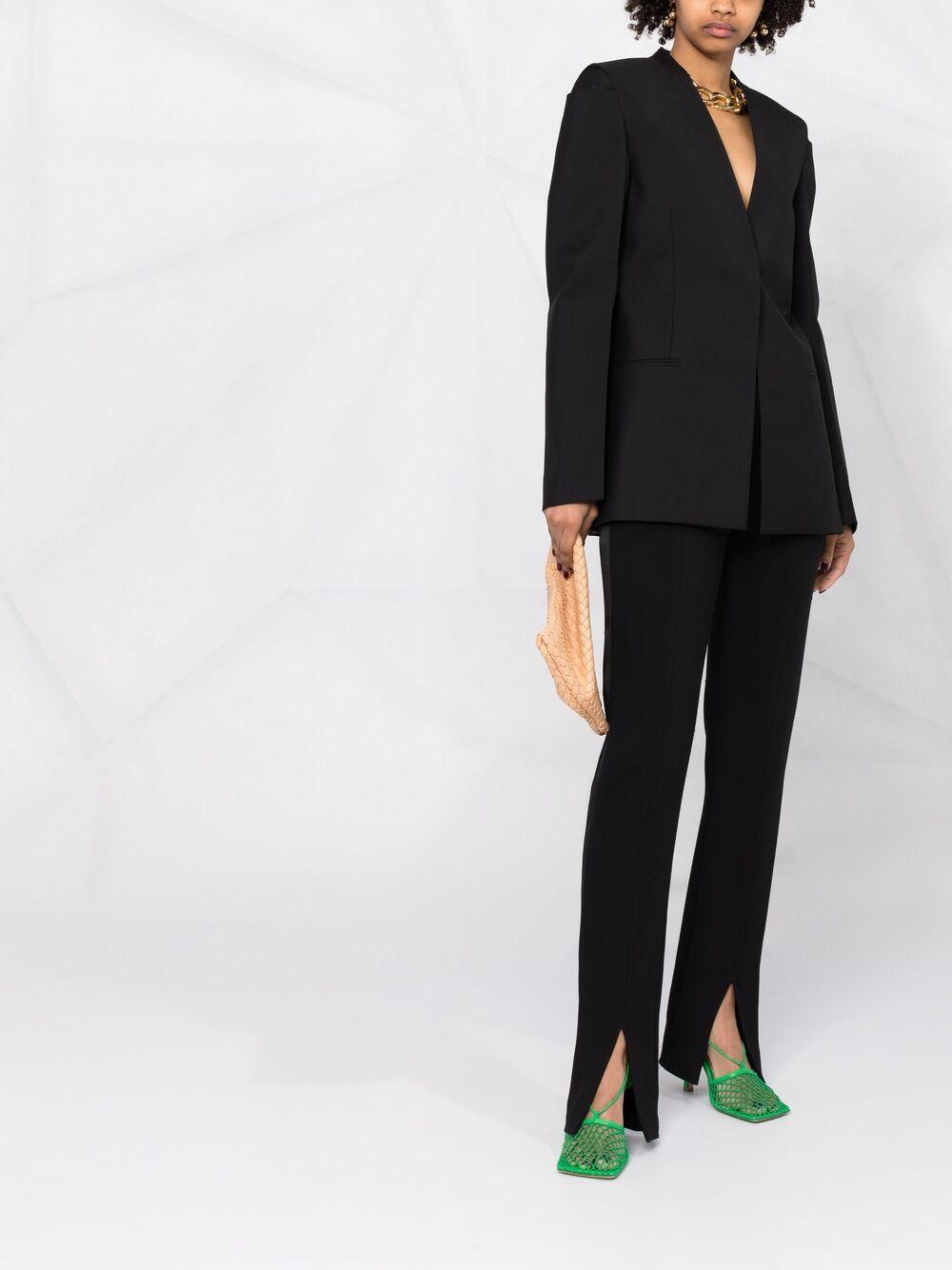Givenchy Wolle Einreihige Jacke ohne Kragen in Schwarz - Sparen Sie 21% -  Lyst