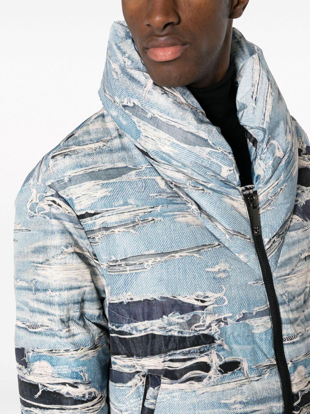 John Richmond logo-print Padded Jacket - Farfetch