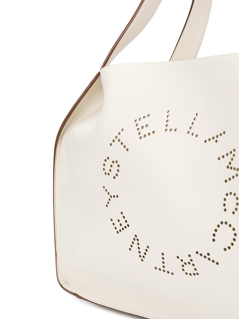 Stella McCartney Stella Logo Tote Bag in White | Lyst