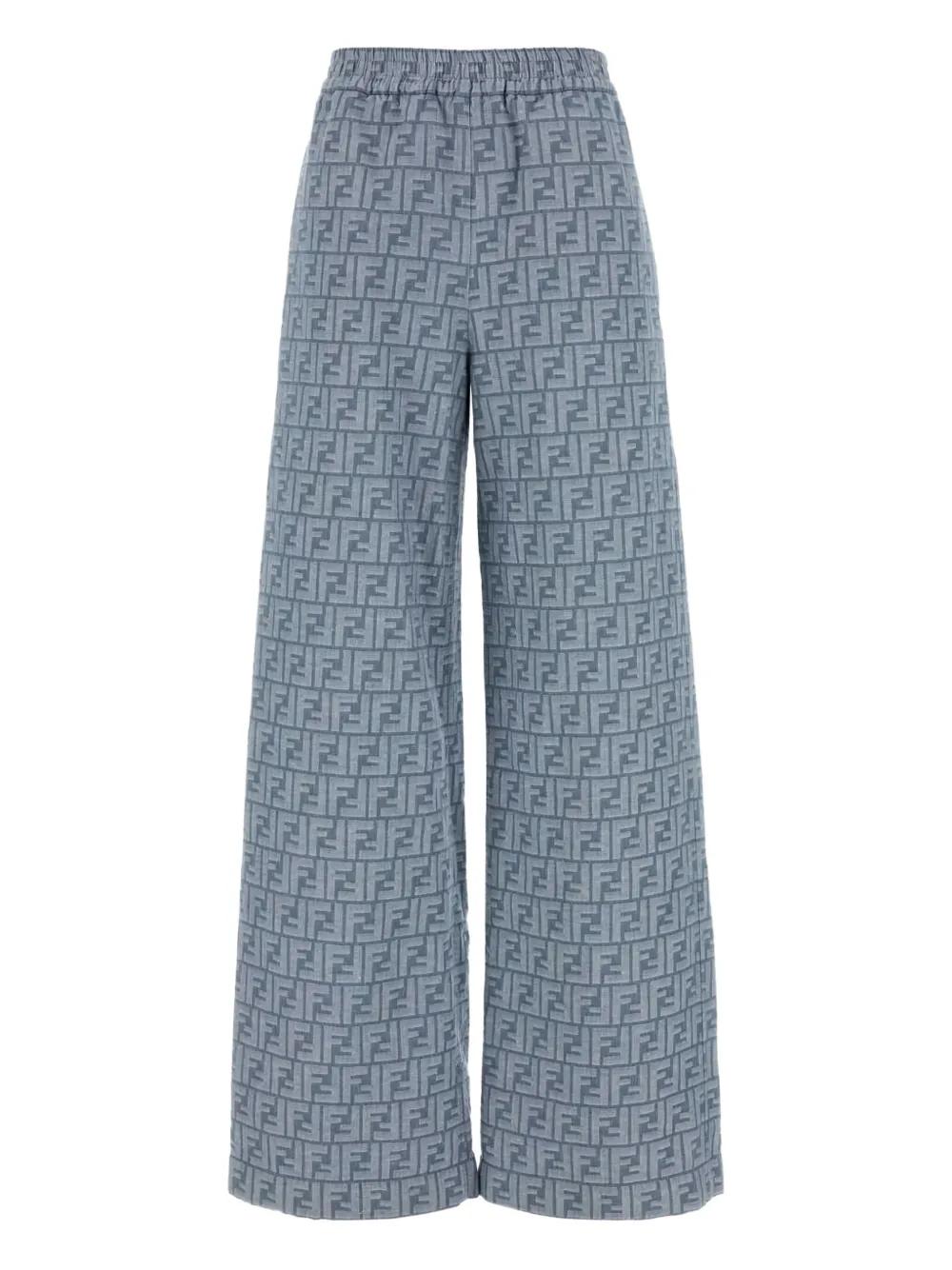 【送料&関税込】Fendi White Silk Wide-leg Pant Fendi White Silk Wide-leg Pant | italist