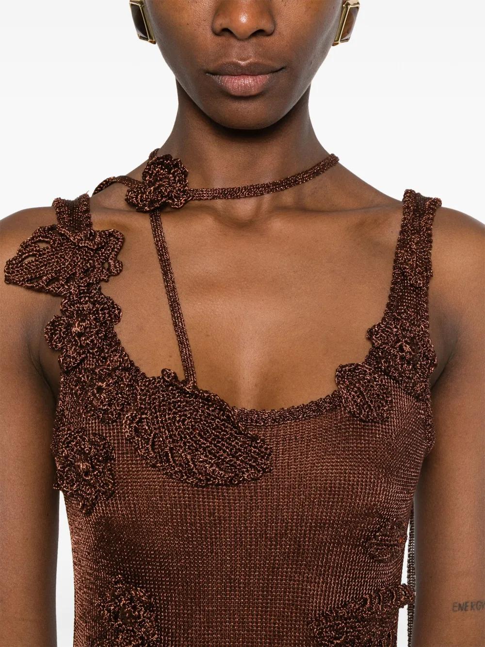 Cult Gaia Pemma Knitted Maxi Dress in Brown | Lyst Canada