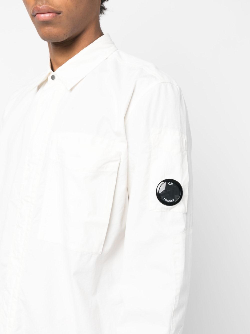 C.P. Company Lens-detail Long-sleeve Shirt in White for Men | Lyst