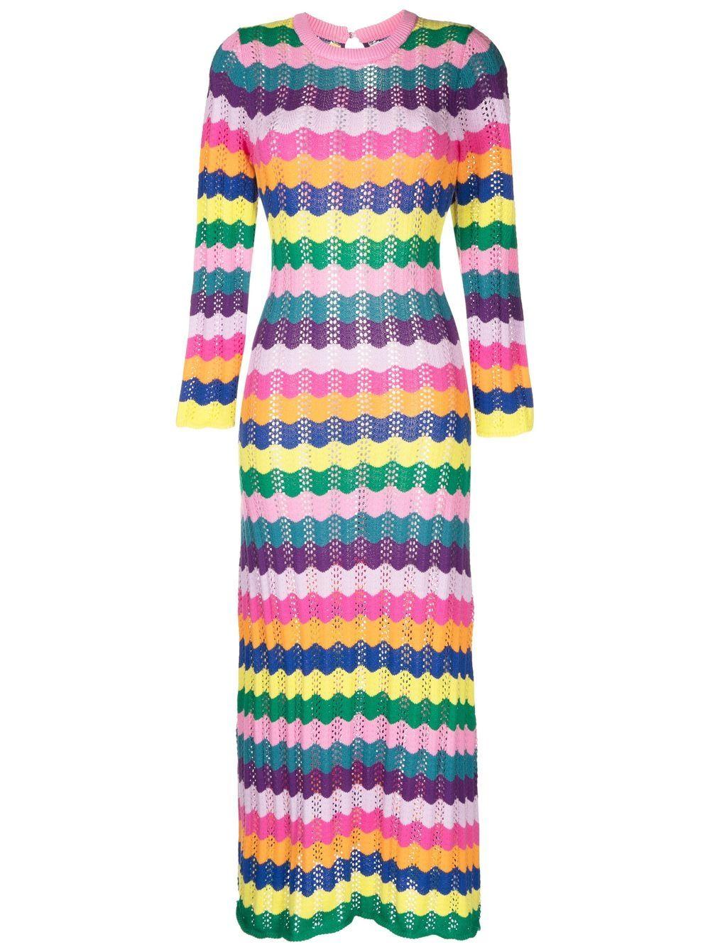Olivia Rubin Mirabel Crochet Rainbow Dress in White Lyst