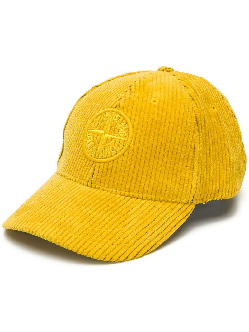 stone island corduroy cap