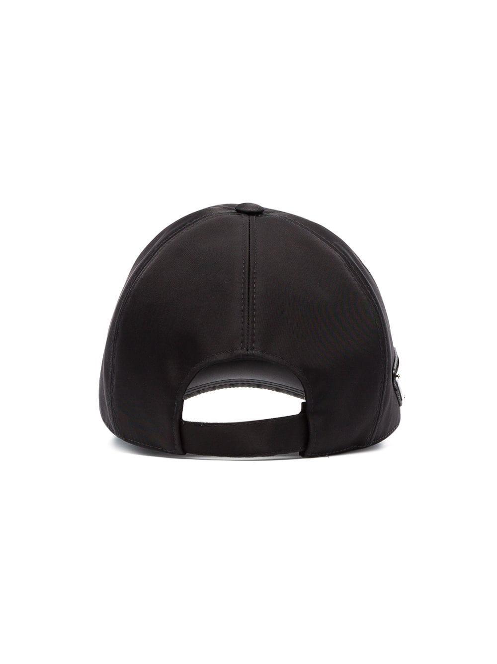 Prada Logo Plaque Baseball Cap in Black for Men Lyst