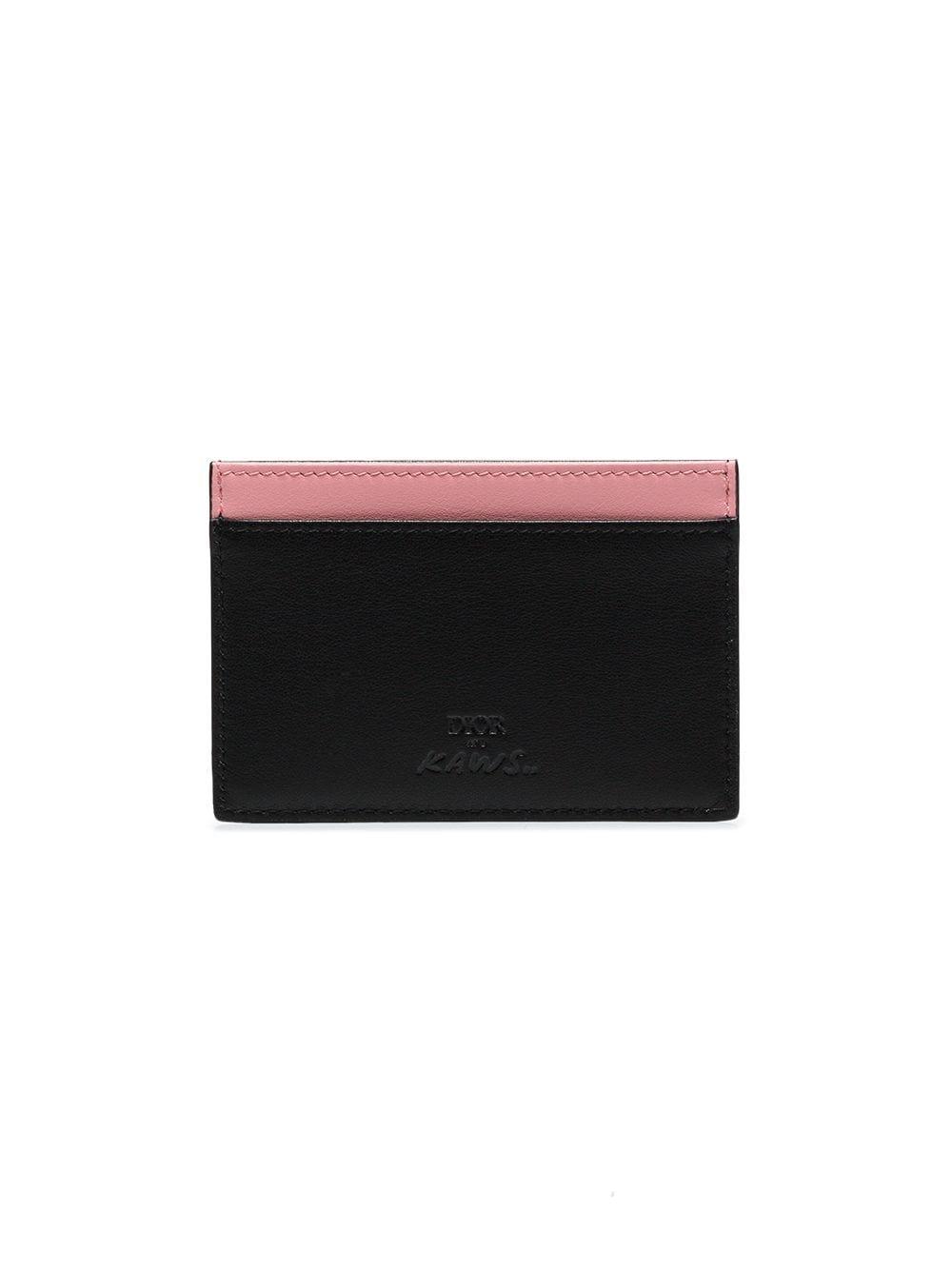 dior homme x kaws embossed bees cardholder in black for men lyst dior homme x kaws