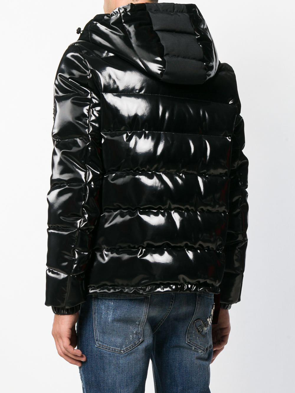 Philipp Plein Vinyl Padded Jacket in Black for Men - Lyst