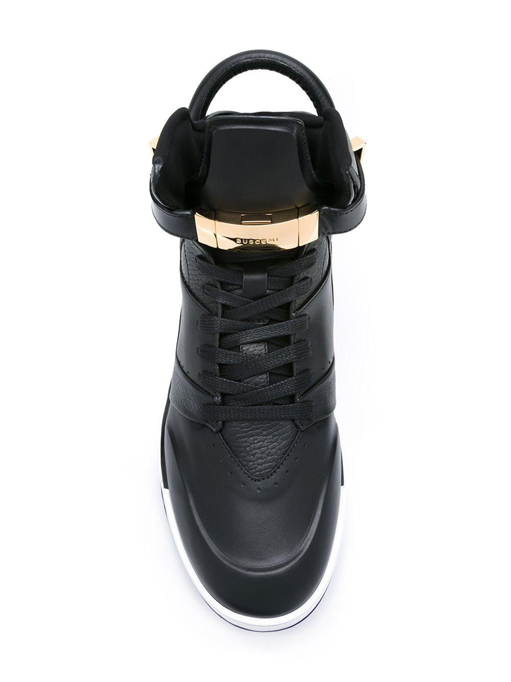Buscemi Leather Sneakers w/ Tags - Black Sneakers, Shoes - BSI23349