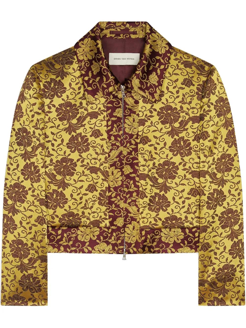 DRIES VAN NOTEN | EMBROIDERED JACQUARD JACKET