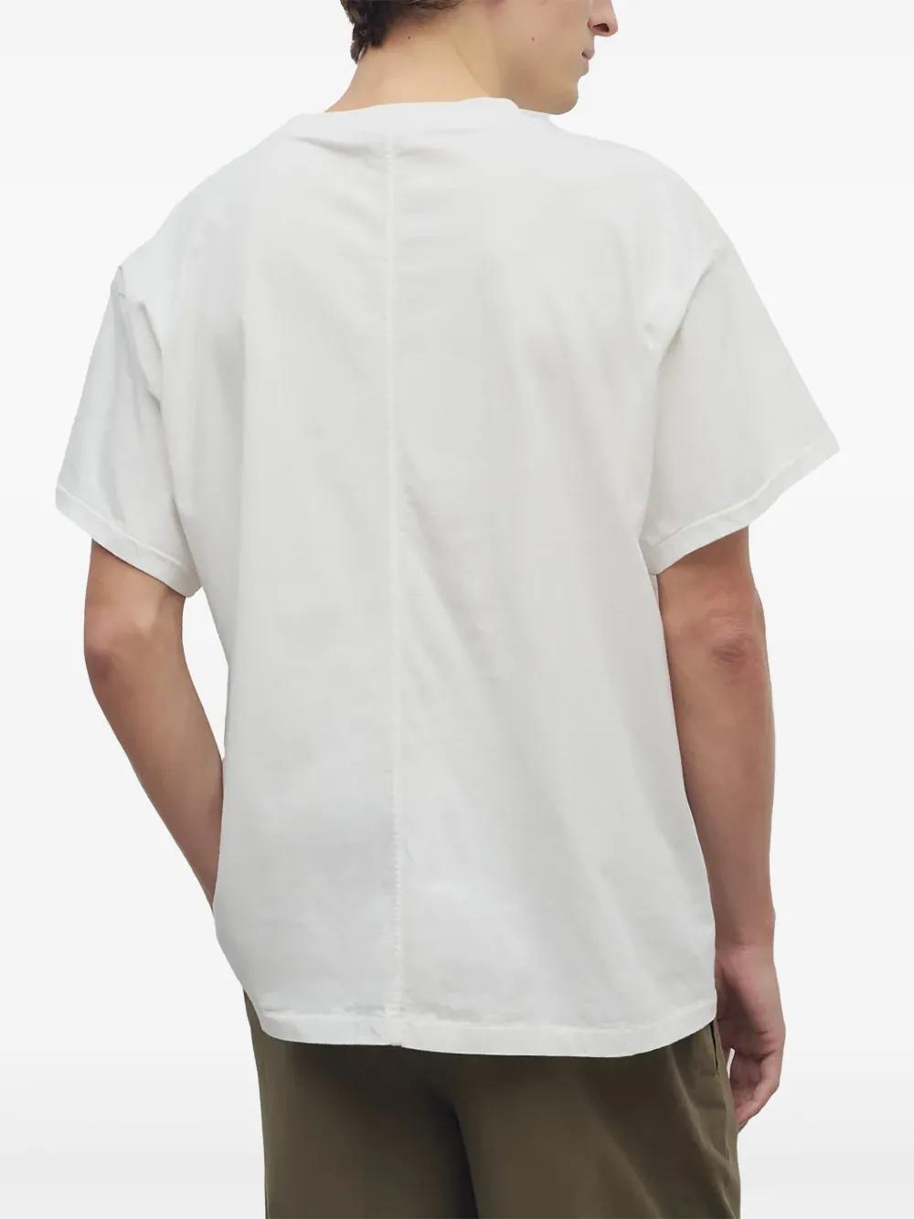 [THE ROW] Tシャツ ポロ ホワイト メンズ Tシャツ：コットン＆カシミヤ Tシャツ l The Row