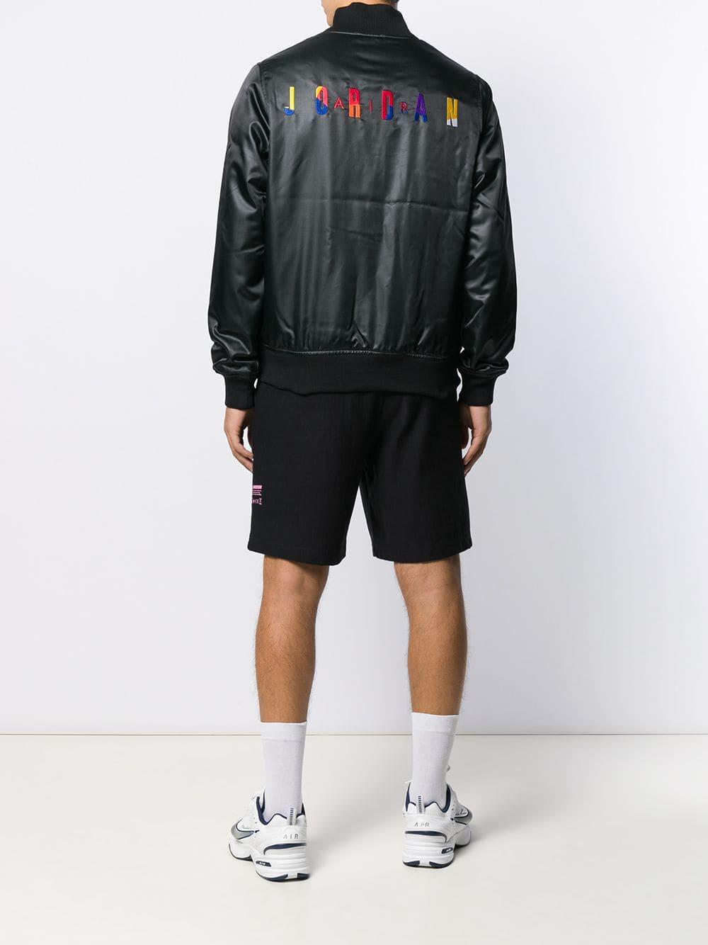 Nike Jordan Bomber Jacket in Black for Men | Lyst