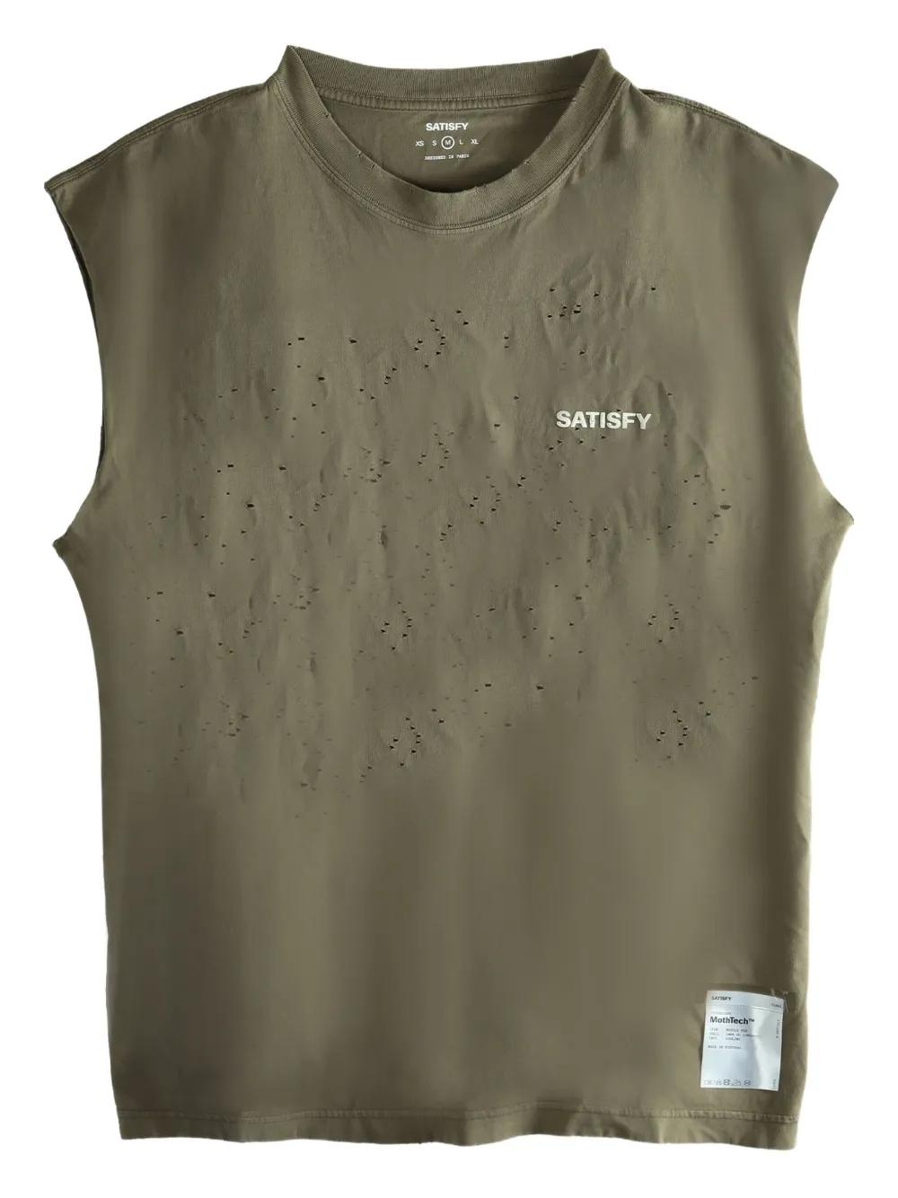 Satisfy running ランニング ノースリーブタンクトップTシャツ L SATISFYランニング タンクトップ Satisfy running ランニング