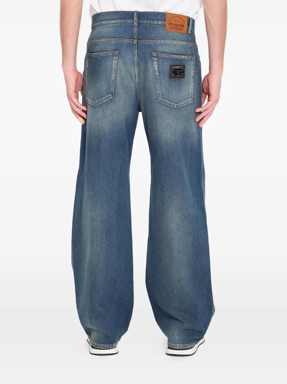 Jeans Homme Dolce & Gabbana Taille 50 - Noir Délavé, Clouté, Coupe Slim