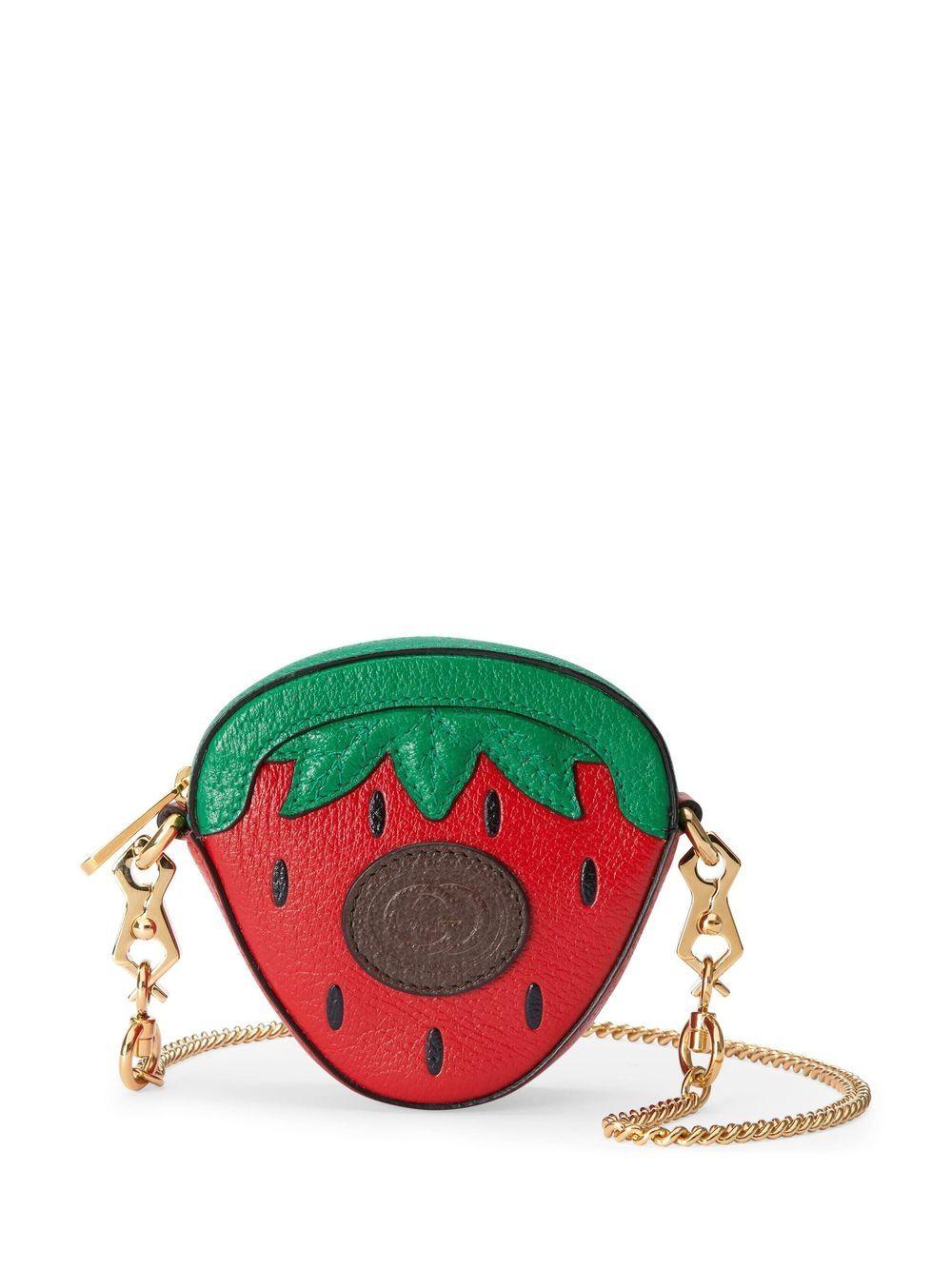 Gucci Double G Strawberry Mini Wallet Bag - Farfetch