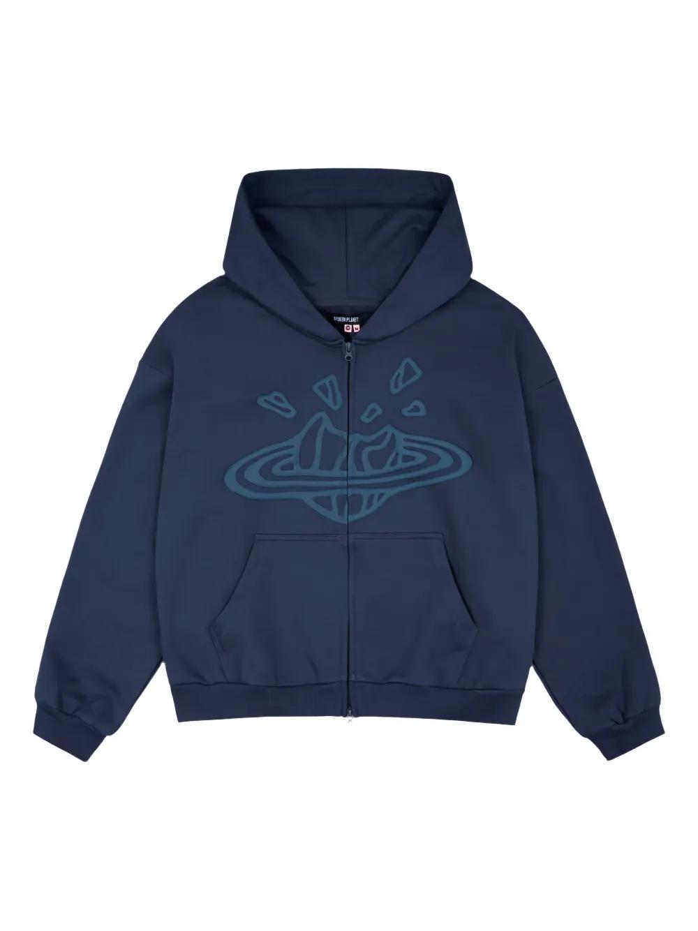 【値下げ可能】Broken planet パーカー Broken Planet Zip Up Hoodie Soot Black メンズ - FW23 - JP