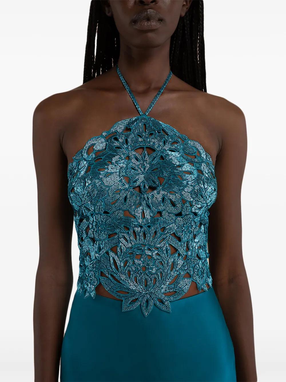 green emerald velvet dress Cult Gaia Callie Women Top main image 1