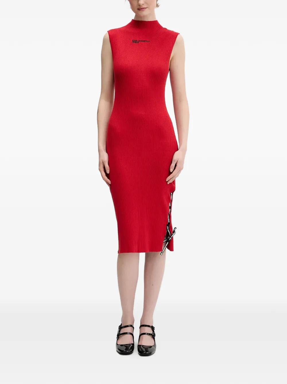fitted lace wedding dress KARL LAGERFELD Paris Women's Dresses Shirtdress,Admiral red/Black,6 at  Amazon Women's Clothing store
