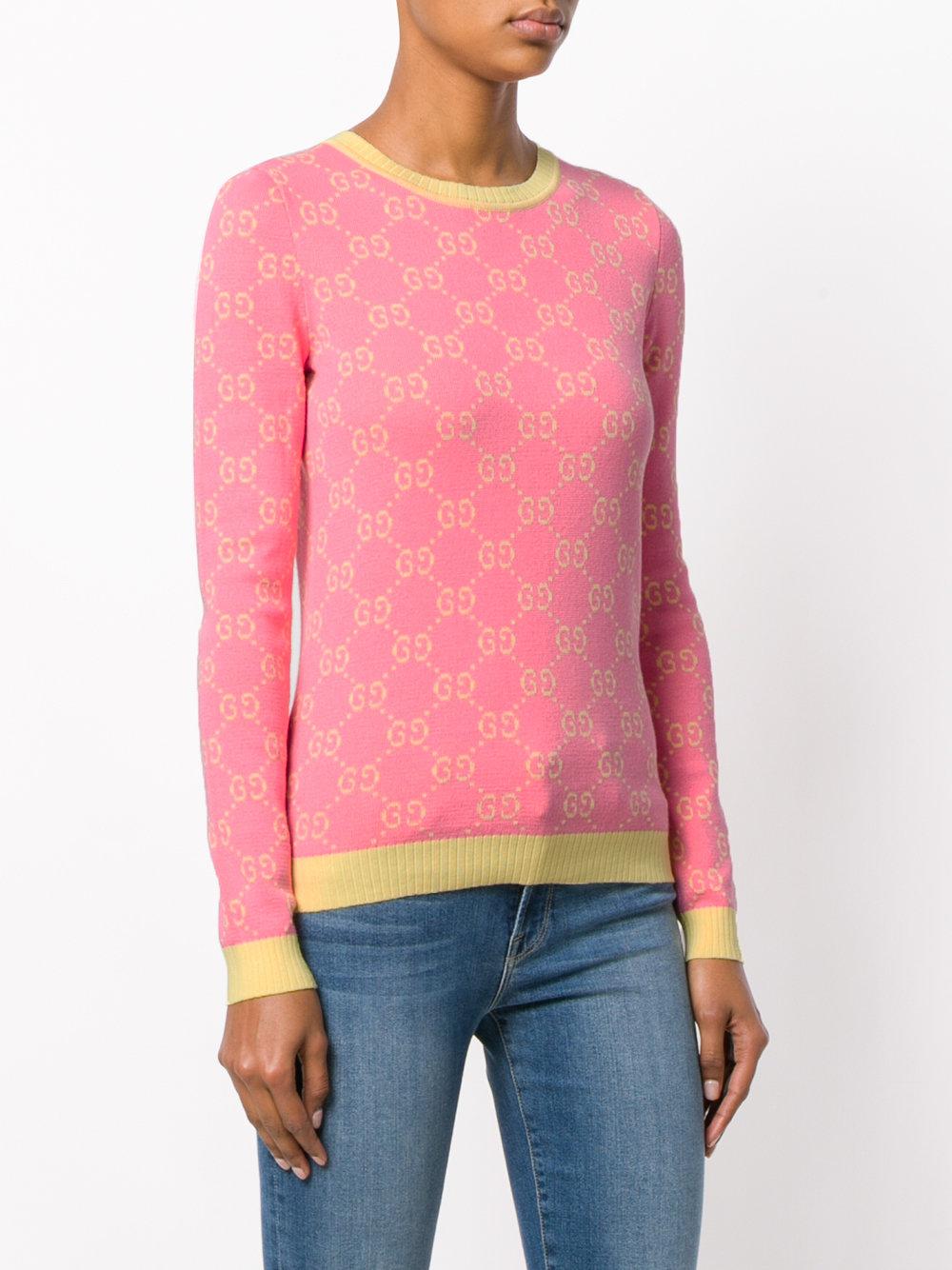 gucci pink sweater