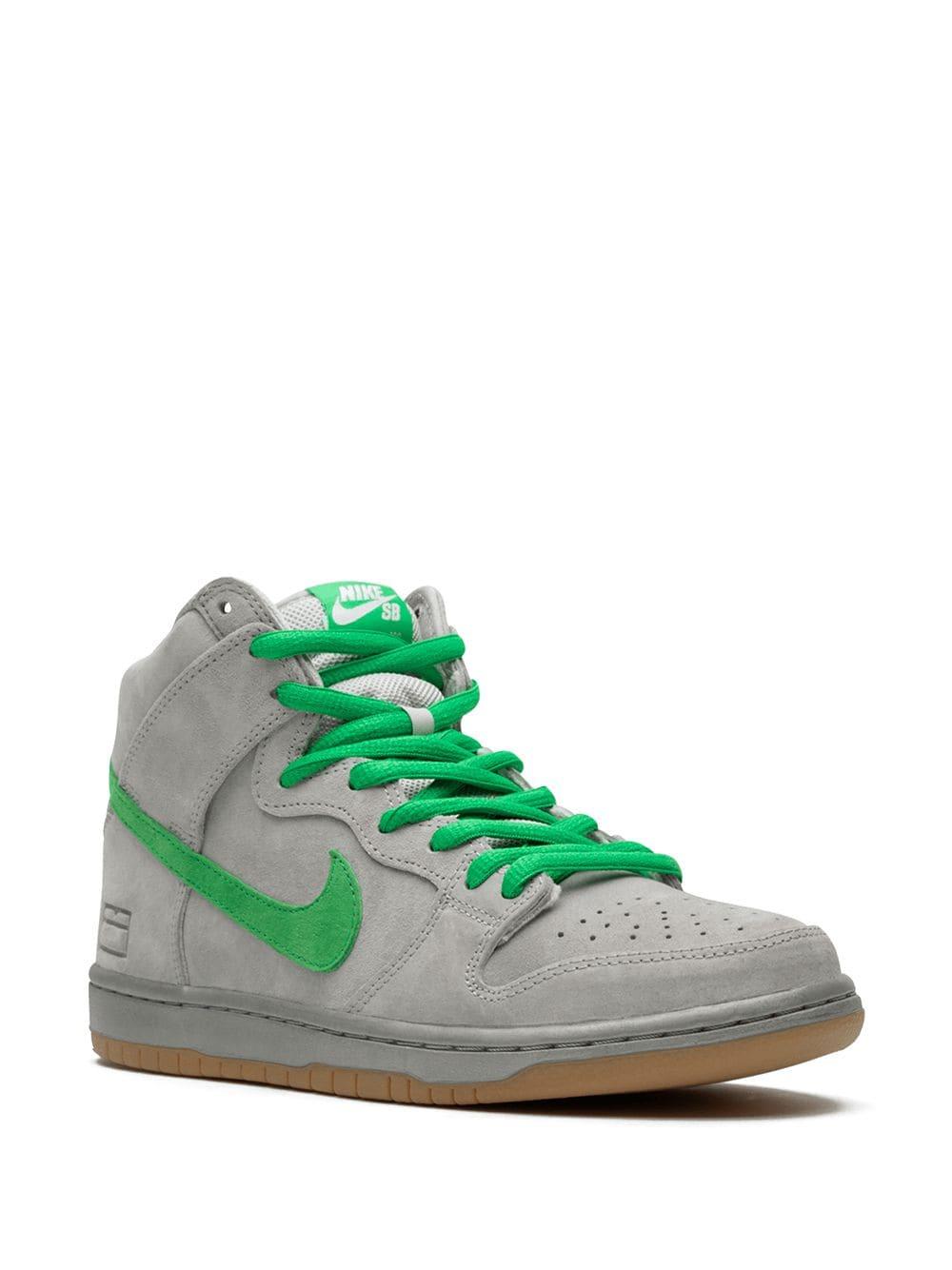 Nike Dunk SB High Dames Zilver