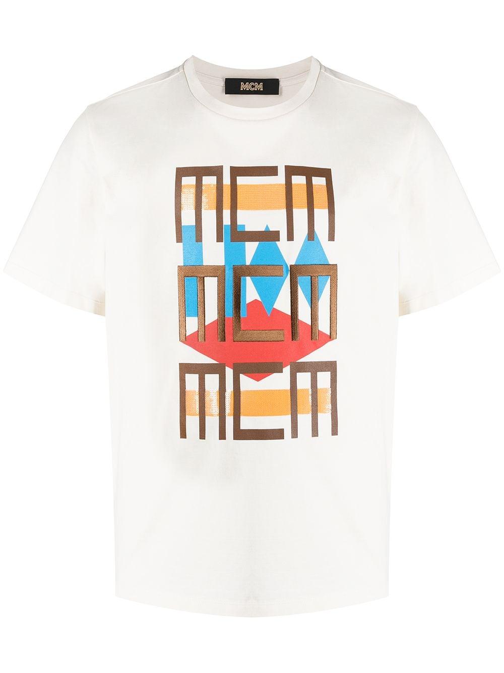 MCM T-Shirt mit Logo-Print für Herren - Lyst