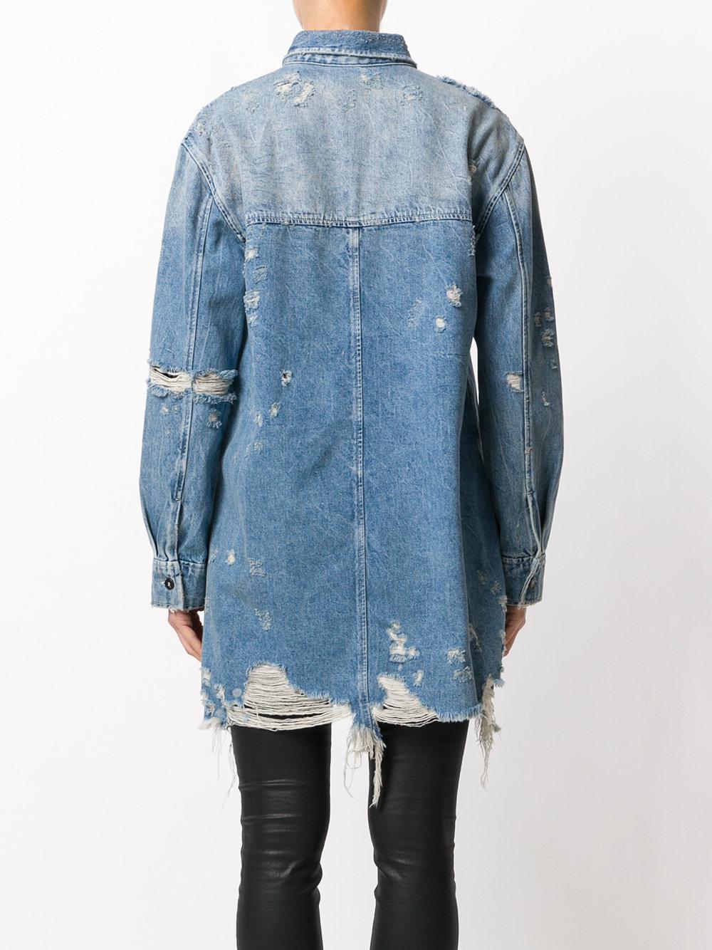 alexander wang blue and black denim cargo jeans