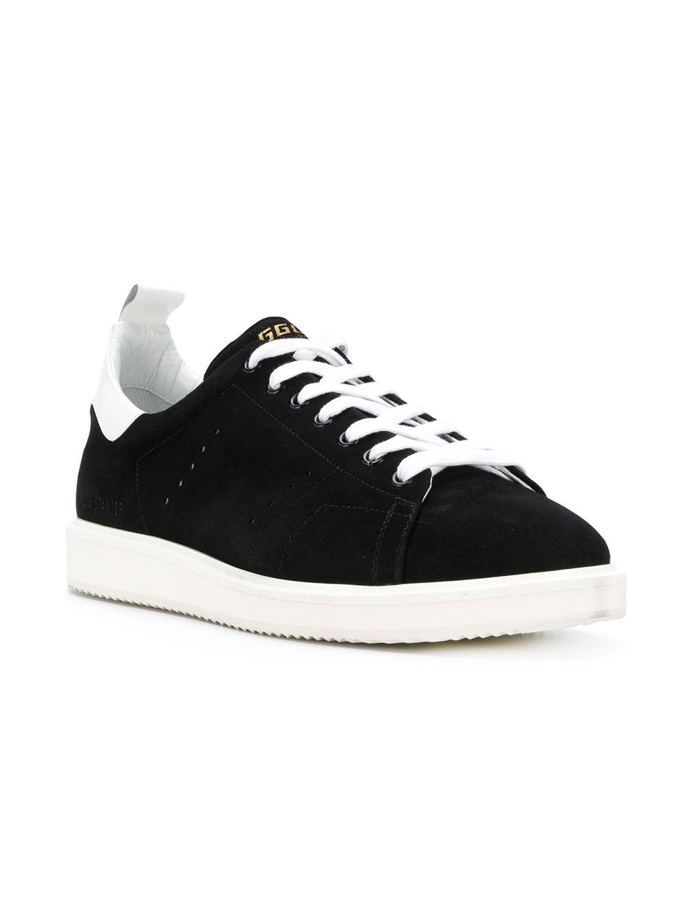 Golden Goose Deluxe Brand Leather Starter Sneakers in n3 Black Suede ...