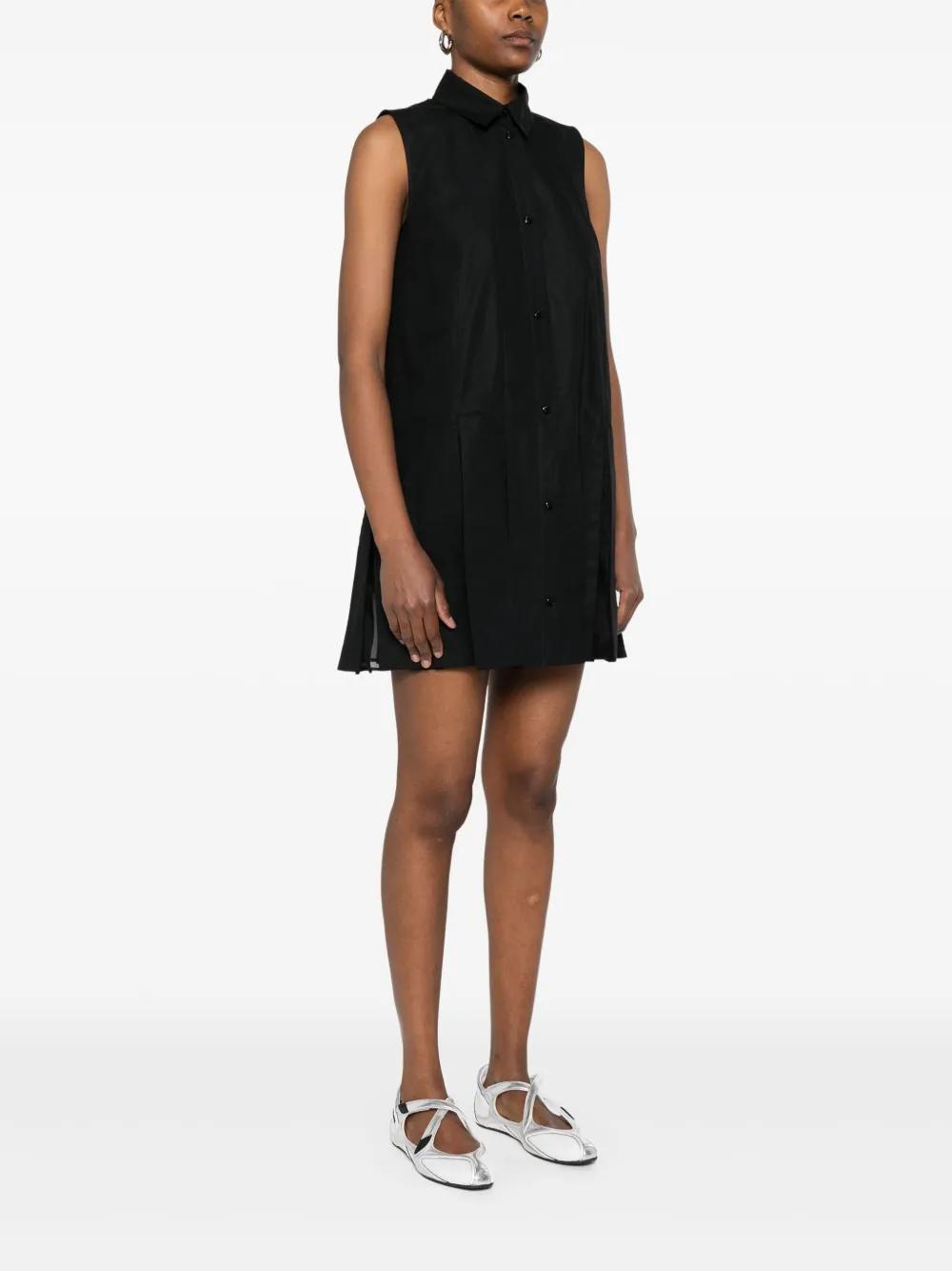 ワンピース MONCLER BLACK COTTON MINI DRESS Moncler Cotton Mini Dress in Black | Lyst