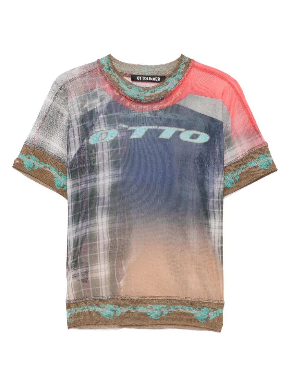 Ottolinger: Multicolor Mesh T-shirt | SSENSE