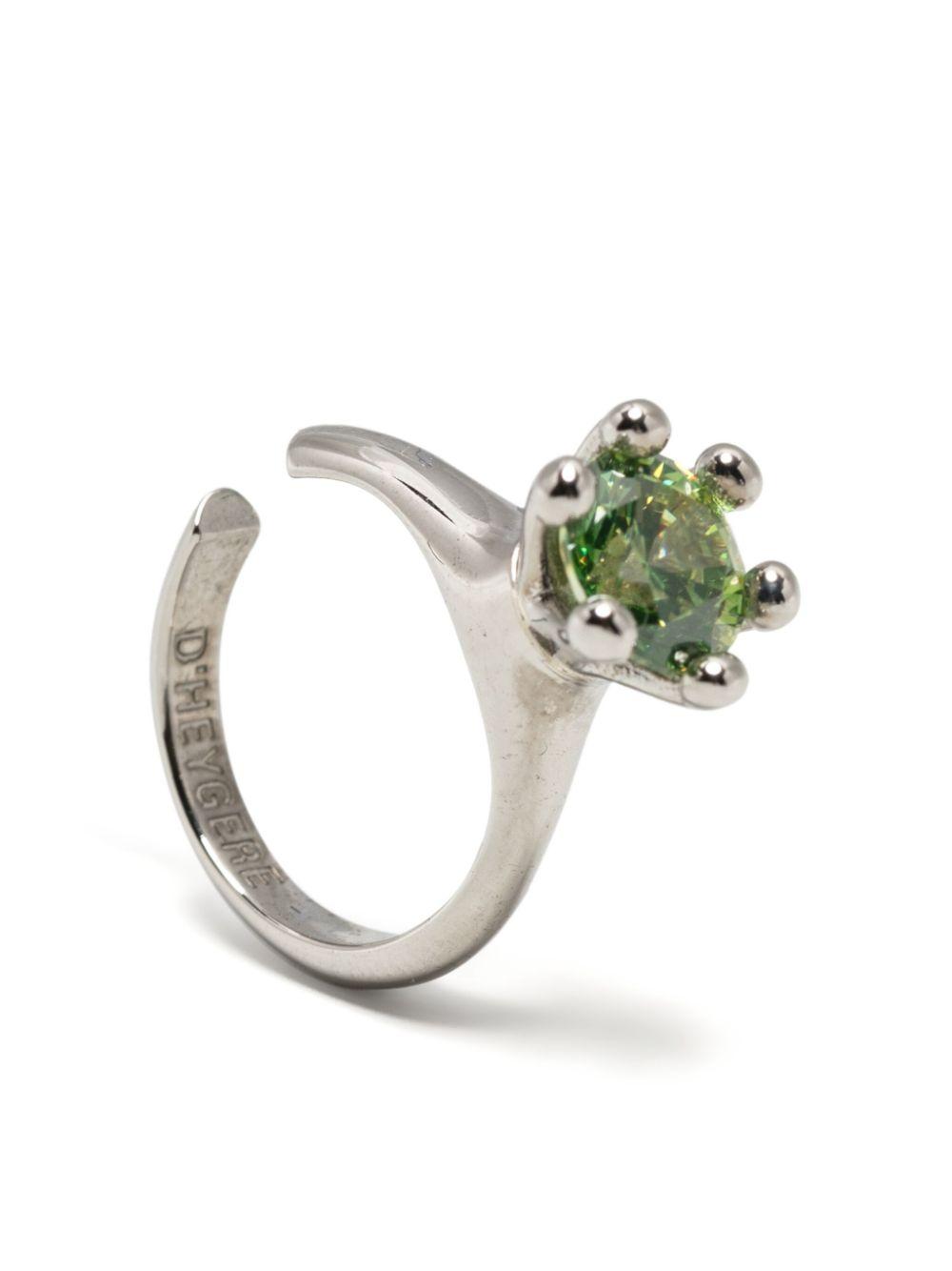 Jewels Aficionado レディース メタリック ダイヤモンド リング