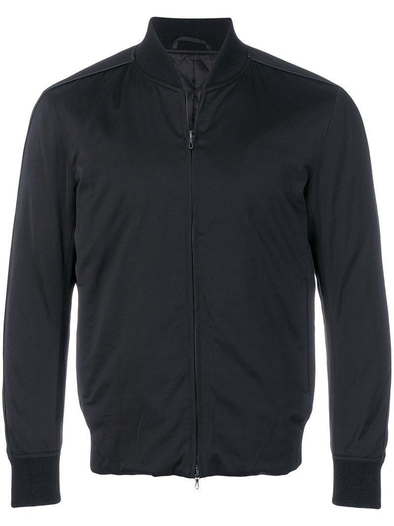 Lyst - Attachment Zip Up Bomber Jacket in Black for Men