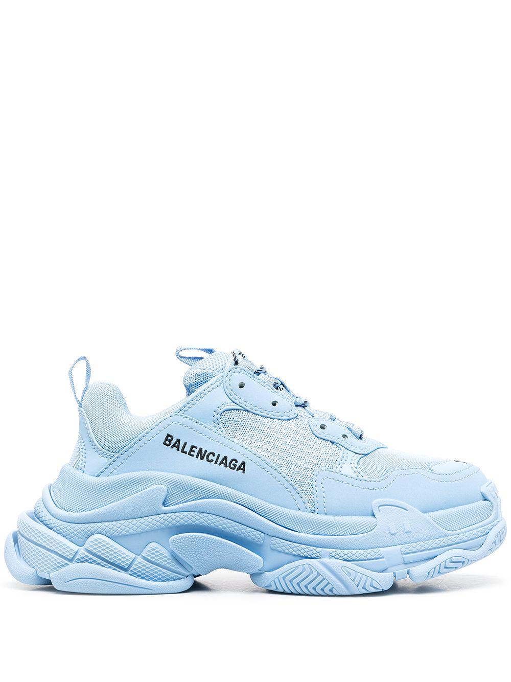 Blue balenciaga sneakers triple s Clearance