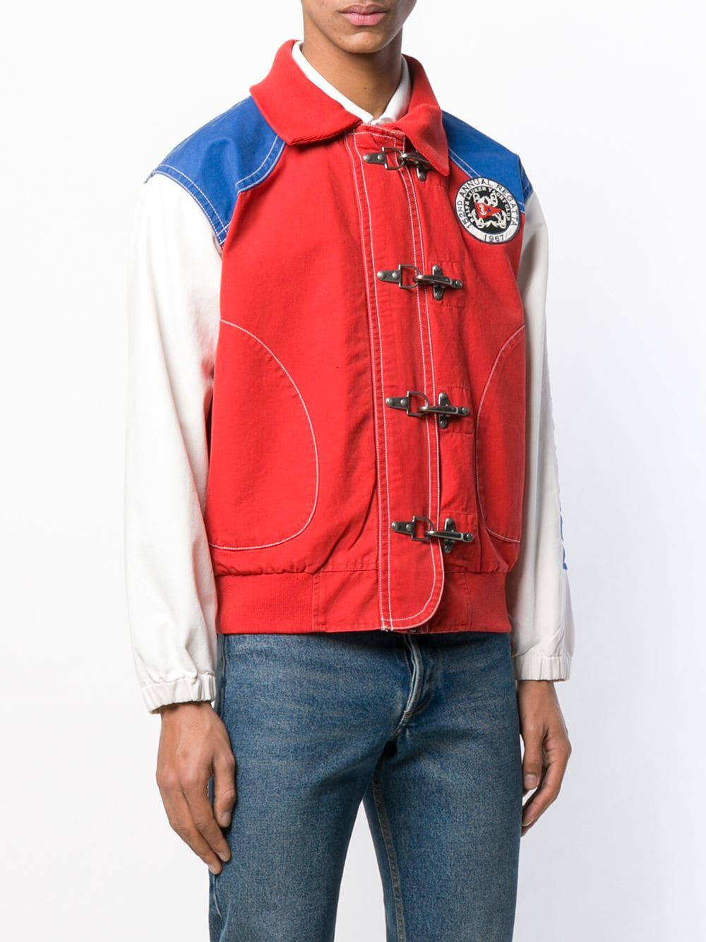 polo red bomber jacket