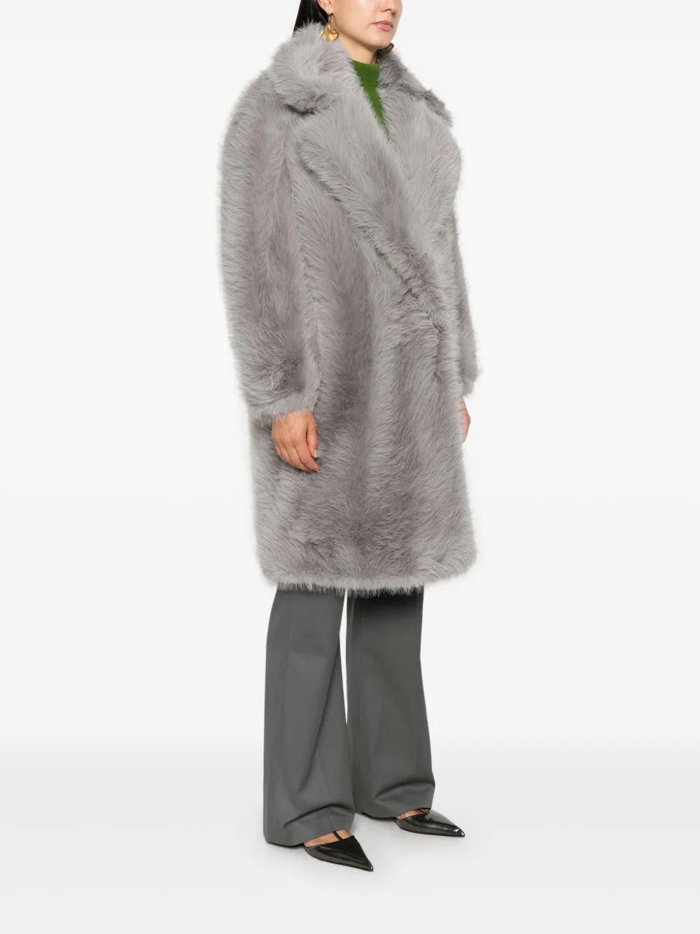 【関税&送料込】Sportmax Light Grey Faux Fur Coat Sportmax Light grey faux fur coat | TheDoubleF