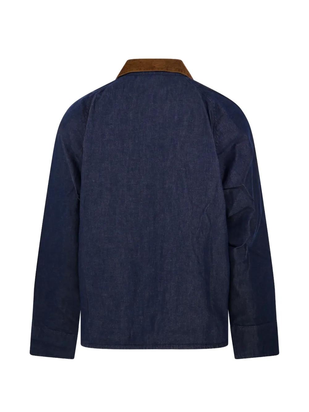 Barbour Transport Denim Casual Jacket in Blue for Men | Lyst