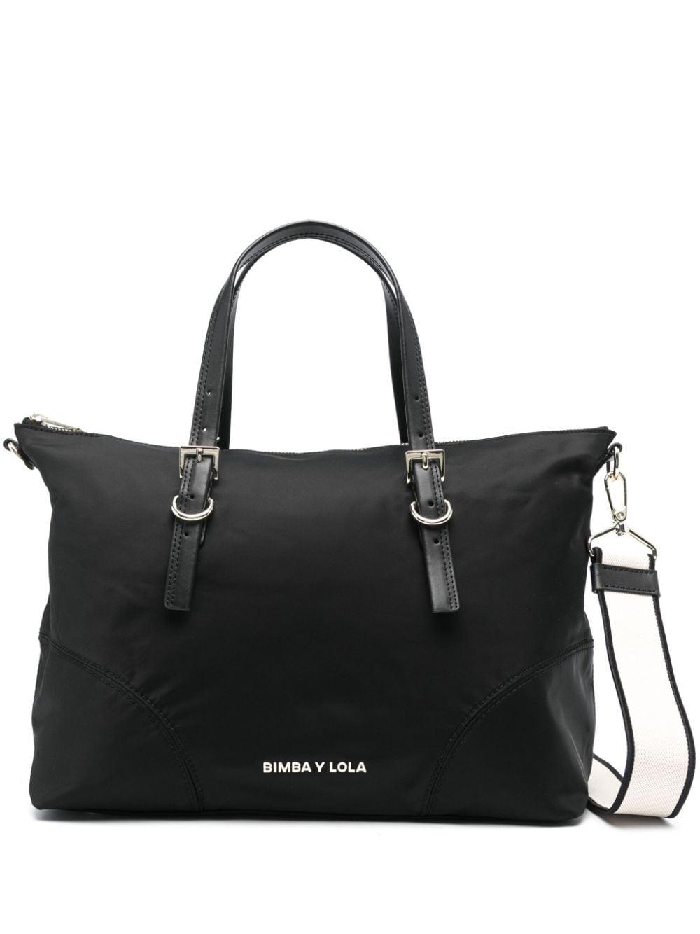 Bolso shopper con letras del logo Bimba Y Lola de color Negro Lyst