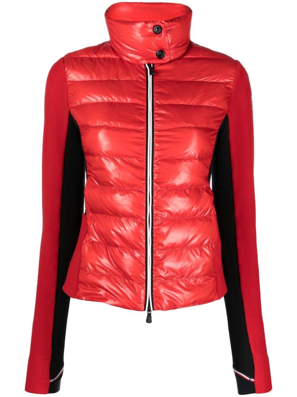 3 MONCLER GRENOBLE Padded Zipped Cardigan in Red Lyst