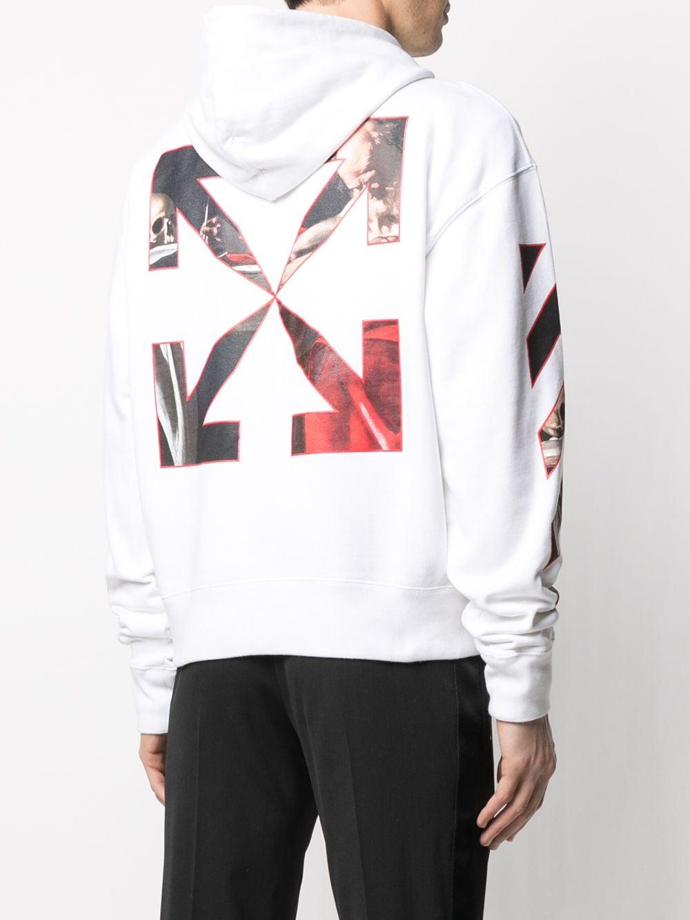 Off-White c/o Virgil Abloh Caravaggio Print Hoodie in White for Men - Lyst