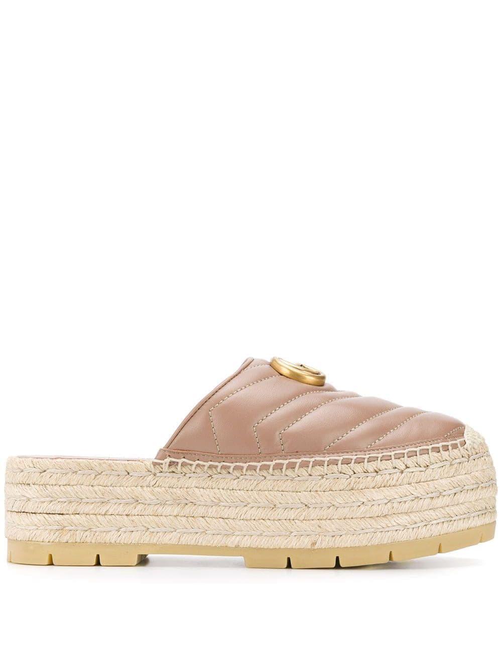 Gucci GG Espadrille Mules | Lyst