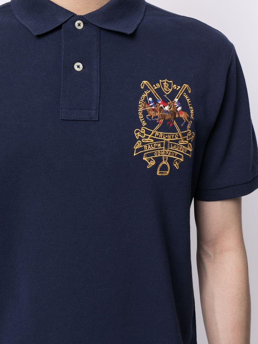 Polo Ralph Lauren Cotton Triple-pony Crest Polo Shirt in Blue for 
